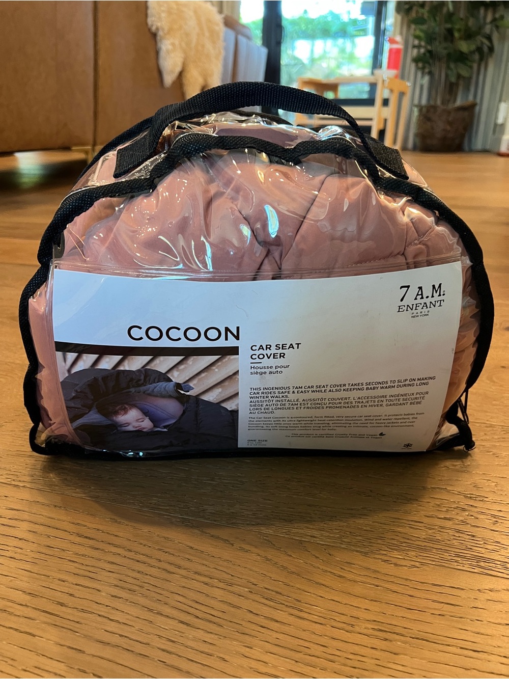 Cocoon Car Seat Cover - Dusty Rose by 7 A.M. Enfant